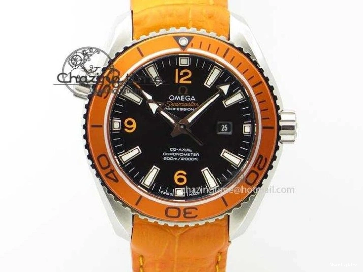 0227 Planet Ocean Master Chrono SS OM 1:1 Best Edition Gray Dial On SS Bracelet A9900 V Efficient 8116